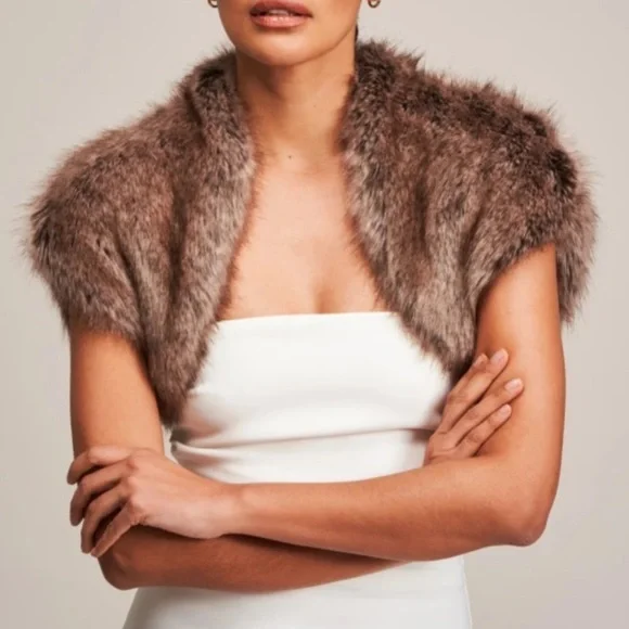 MAX MARA Fur Vest Bolero - Picture 1 of 9